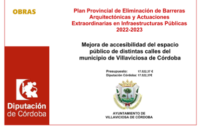 Plan Provincial de Eliminación de Barreras Arquitectónicas y actuaciones extraordinarias en infraestructuras públicas bienio 2022-2023
