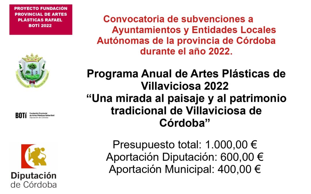 Programa Anual de Artes Plásticas de Villaviciosa 2022