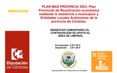 PLAN MAS PROVINCIA 2023. BIENESTAR COMUNITARIO (II)