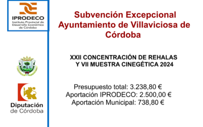 SUBVENCION XXII CONCENTRACION DE REHALAS 2024