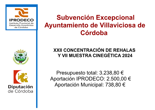 Subvencion XXII Concentración de rehalas 2024