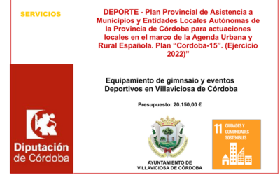 Equipamiento de gimnasio y eventos deportivos. Plan Córdoba 15